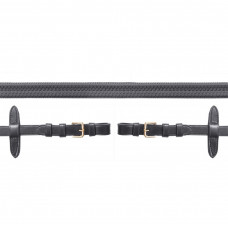 Гумові поводдя з обмежувачами black/gold від Schockemöhle Sports