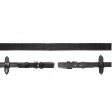 Прогумовані поводдя з обмежувачами Durasoft black/silver від Schockemöhle Sports