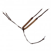 Підперстя з мартингалом шкіряне з гумкою Pro Jump Plus brown/silver від Schockemöhle