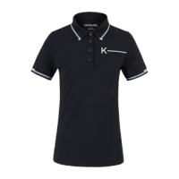 Футболка поло женская KLGreta Navy от Kingsland Equestrian Футболка поло женская KLGreta Navy от Kingsland Equestrian