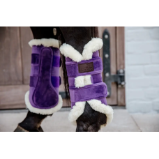 Ногавки з хутром Velvet Contrast Royal Purple від Kentucky Horsewear Ногавки з хутром Velvet Contrast Royal Purple від Kentucky Horsewear