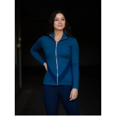 Кофта жіноча на блискавці Victory Monaco Blue від Equestrian Stockholm