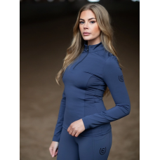 Лонгслів жіночий на блискавці Vision Dark Venice від Equestrian Stockholm