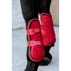 Ногавки передні Bamboo Elastic Velvet Red від Kentucky Horsewear