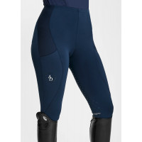 Бриджи-леггинсы с полной силиконовой леей Icon Navy от Aztec Diamond Equestrian