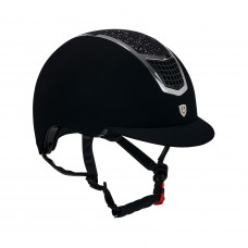 Шолом зі стразами Eclipse Stone Velvet Black/Silver від EQUESTRO