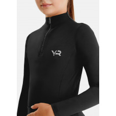 Лонгслив детский на молнии Core Base Black от Aztec Diamond Equestrian Лонгслив детский на молнии Core Base Black от Aztec Diamond Equestrian