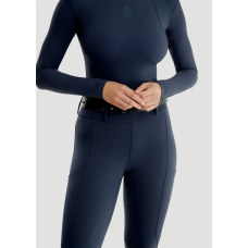 Бриджі-легінси з повною силіконовою леєю Compression Navy від Aztec Diamond Equestrian