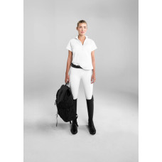 Бриджи-леггинсы с полной силиконовой леей Compression White от Aztec Diamond Equestrian