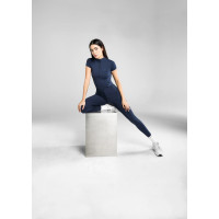 Женская футболка на молнии Core Base Navy Aztec Diamond Equestrian