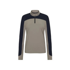 Лонгслів жіночий на блискавці T Cut Navy/Taupe від Trolle