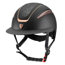 Шолом для верхової їзди з широким козирком Ariete Pink Gold від Tattini