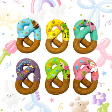 Печиво крендельки з глазур"ю Birthday від Candy Horse