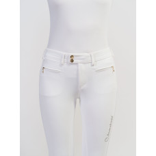 Бриджи женские с коленной силиконовой леей Adele White/rose gold от Samshield
