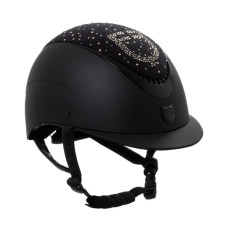 Шлем Proxima Rhinestones Logo black/black shiny от EQUESTRO