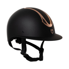 Шлем с широким козырьком Azael black/rose gold от EQUESTRO Шлем с широким козырьком Azael black/rose gold от EQUESTRO