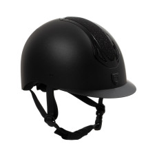 Шлем со стразами Azael Stone black/black shiny от EQUESTRO 