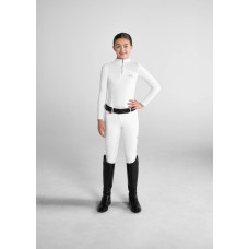 Бриджи для девочек Core Mid-Rise F-Grip White Aztec Diamond Equestrian