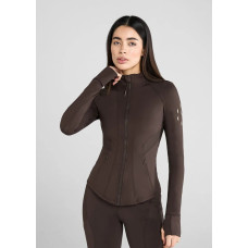 Кофта жіноча на блискавці Chocolate від Aztec Diamond Equestrian