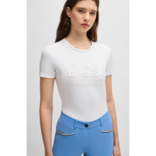 Футболка жіноча Maya Logo White від BOSS Equestrian 