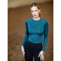 Лонгслів жіночий Dynamic Teal Blue від Equestrian Stockholm