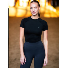 Футболка жіноча Dynamic Black від Equestrian Stockholm