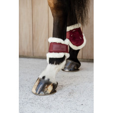 Ногавки задні для молодих коней з хутром Young Horse Velvet Bordeaux від Kentucky Horsewear