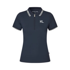Футболка поло жіноча на блискавці KLNaira Navy від Kingsland Equestrian