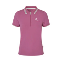 Женская футболка поло на молнии KLNaira Pink Malaga от Kingsland Equestrian Женская футболка поло на молнии KLNaira Pink Malaga от Kingsland Equestrian