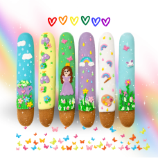 Печенье палочки с глазурью Rainbow World от Candy Horse