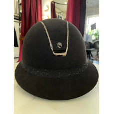 Шлем Miss Premium Alcantara Black Top Crystal Fabrics Swarovski Black от Samshield