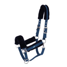 Недоуздок с мехом Melbourne Soft Style colonial blue от Schockemöhle Sports