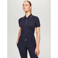 Женская футболка-поло на молнии Camden от Tommy Hilfiger Equestrian Женская футболка-поло на молнии Camden от Tommy Hilfiger Equestrian