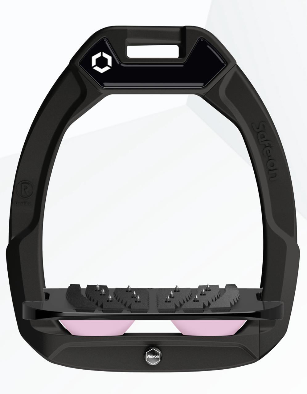 Безпечні стремена Safe-On Black&Light Pink від Flex-on